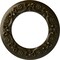 Ekena Millwork Ribbon with Bow Ceiling Medallion (Canopies up to 7 1/2"), 12 1/4"OD x 7 1/2"ID x 7/8"P, Green Gold CM12RIGGS - alternate 1